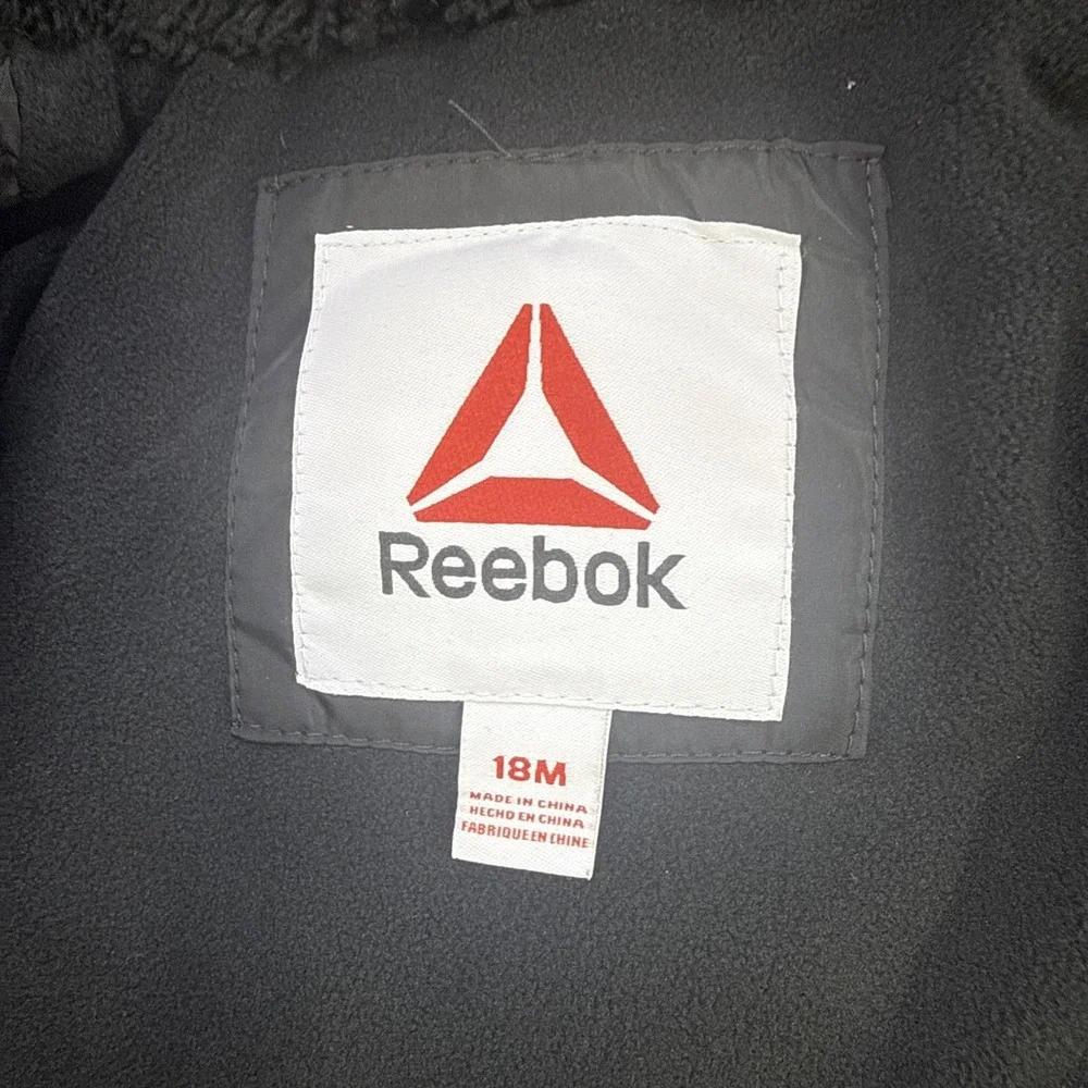 Reebok Toddler Heavyweight Comfortable Puffer Jacket‎ Size 18 Month Black NWT